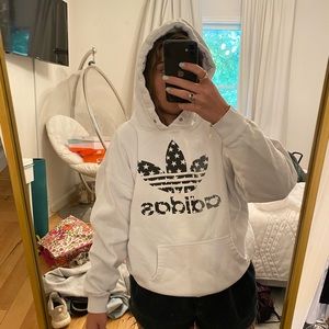 Adidas white hoodie